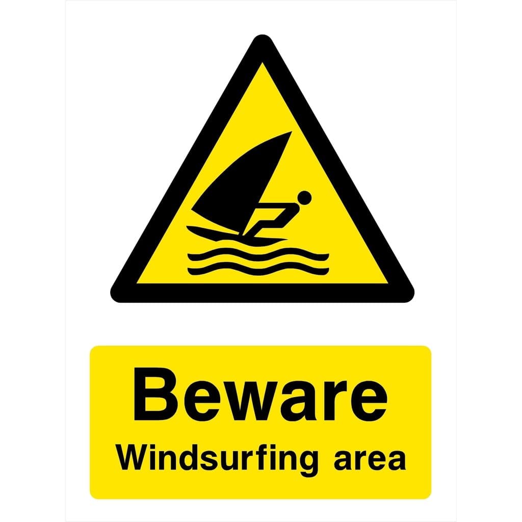 Windsurfing Area Sign - The Sign Shed