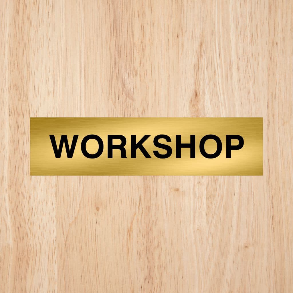 Workshop Door Sign - The Sign Shed