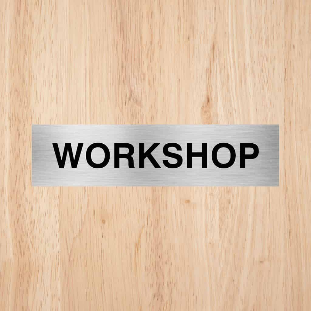 Workshop Door Sign - The Sign Shed